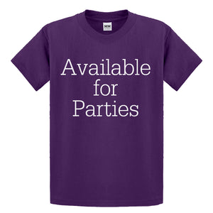 Youth Available for Parties Kids T-shirt