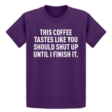 Youth This Coffee Tastes Like Shutup Kids T-shirt