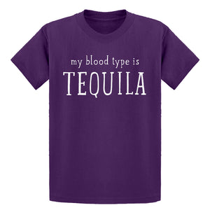 Youth My Blood Type is Tequila Kids T-shirt