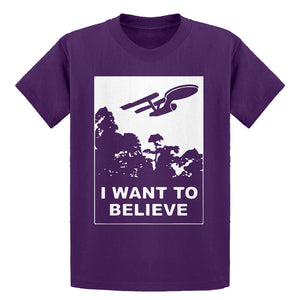 Youth I Want to Believe Space Ship Kids T-shirt