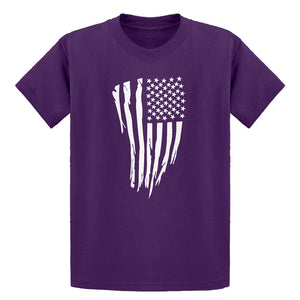 Youth American Flag Vertical Kids T-shirt