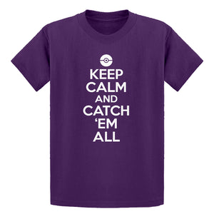 Youth Keep Calm and Catch em All! Kids T-shirt
