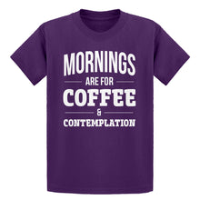 Youth Mornings are for Coffee and Contemplation Kids T-shirt
