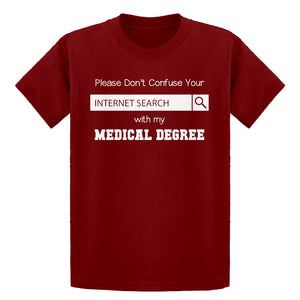 Youth Don't Confuse Your Search Kids T-shirt