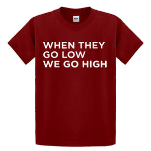 Youth When They Go Low We Go High Kids T-shirt