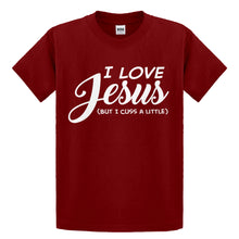 Youth I Love Jesus but I Cuss a Little Kids T-shirt