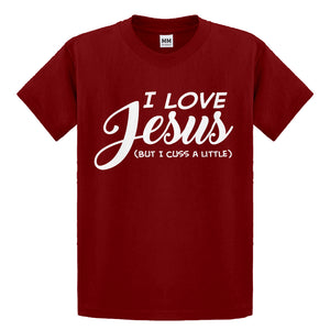 Youth I Love Jesus but I Cuss a Little Kids T-shirt