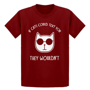 Youth If Cats Could Text Kids T-shirt