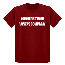 Youth Winners Train, Losers Complain Kids T-shirt