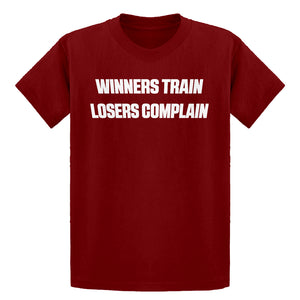 Youth Winners Train, Losers Complain Kids T-shirt