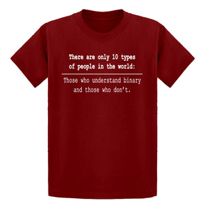 Youth 10 Types of People Kids T-shirt