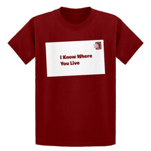 Youth I Know Where You Live Kids T-shirt