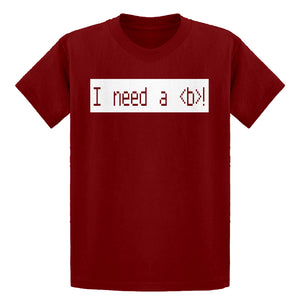 Youth I Need a Break Kids T-shirt