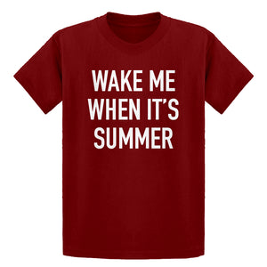 Youth Wake me When its Summer Kids T-shirt