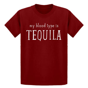 Youth My Blood Type is Tequila Kids T-shirt