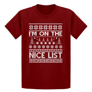 Youth Im on the Nice List Kids T-shirt