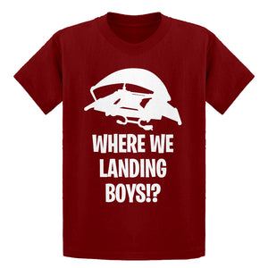 Youth Where We Landing Boys?! Kids T-shirt