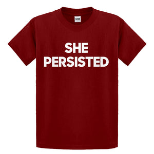 Youth She Persisted Kids T-shirt