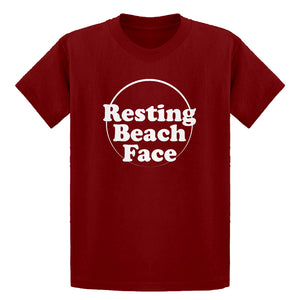 Youth Resting Beach Face Kids T-shirt