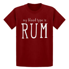 Youth My Blood Type is Rum Kids T-shirt