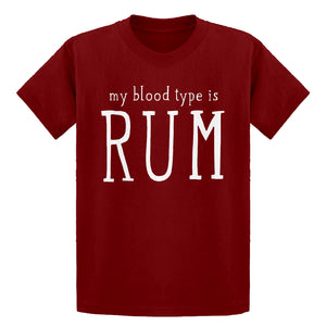 Youth My Blood Type is Rum Kids T-shirt