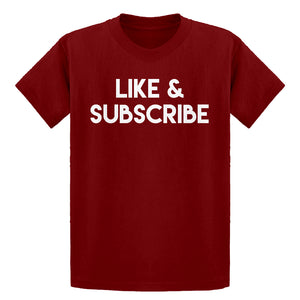 Youth Like and Subscribe Kids T-shirt