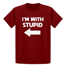 Youth I'm With Stupid Left Kids T-shirt