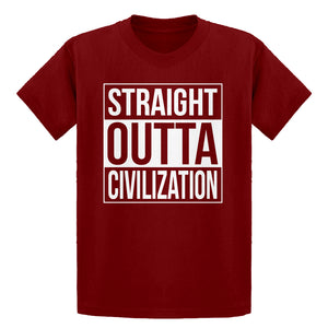 Youth Straight Outta Civilization Kids T-shirt