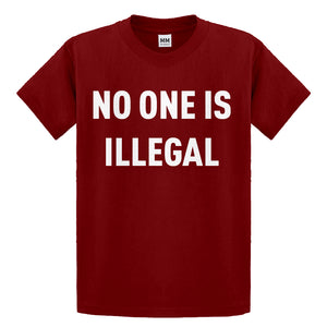 Youth No One is Illegal Kids T-shirt