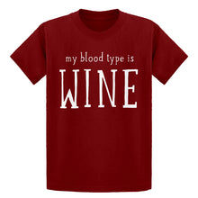 Youth My Blood Type is Wine Kids T-shirt