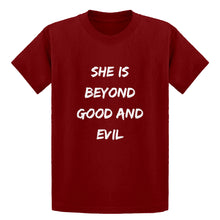 Youth She is Beyond Good and Evil Kids T-shirt