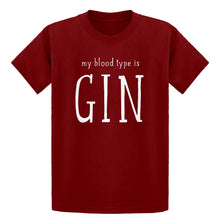 Youth My Blood Type is Gin Kids T-shirt
