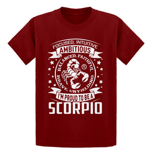 Youth Scorpio Astrology Zodiac Sign Kids T-shirt