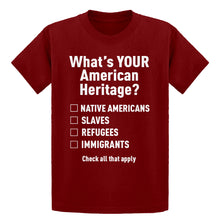 Youth What's Your Heritage? Kids T-shirt