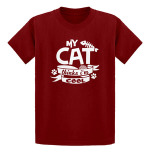 Youth My Cat Thinks I'm Cool Kids T-shirt