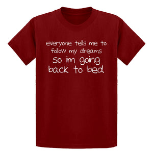 Youth Back to Bed Kids T-shirt