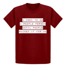 Youth I used to be a People Person Kids T-shirt