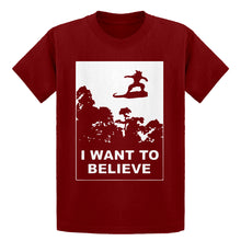 Youth I Want to Believe Nimbus Fighter Kids T-shirt