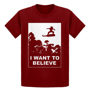 Youth I Want to Believe Nimbus Fighter Kids T-shirt