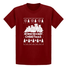 Youth We Wish You a Hairy Christmas Kids T-shirt