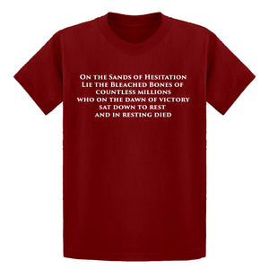 Youth On the Sands of Hesitation Kids T-shirt