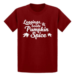 Youth Leggings, Boots, and Pumpkin Spice Kids T-shirt