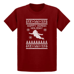 Youth Happy Human Holiday Kids T-shirt
