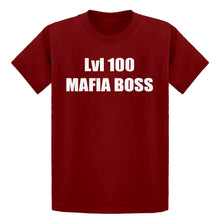 Youth Lvl 100 Mafia Boss Kids T-shirt