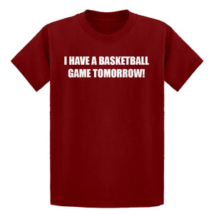 Youth Basketball Game Tomorrow Kids T-shirt
