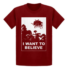 Youth I Want to Believe Flying Spaghetti Monster Kids T-shirt