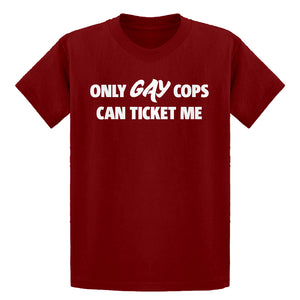 Youth Only Gay Cops Can Ticket Me Kids T-shirt