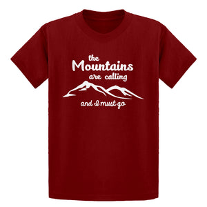 Youth The Mountains are Calling Kids T-shirt