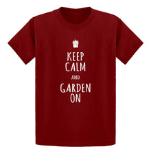 Youth Keep Calm and Garden On Kids T-shirt