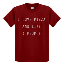 Youth I Love Pizza and like 3 People Kids T-shirt